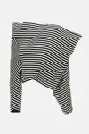 Junya Watanabe Long-sleeved Striped Top In Black