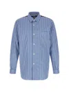 Junya Watanabe Blue Patchwork Shirt In Blue