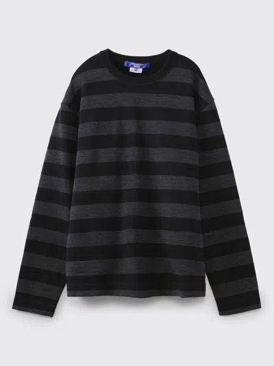 Junya Watanabe Striped Ls T-shirt In Black