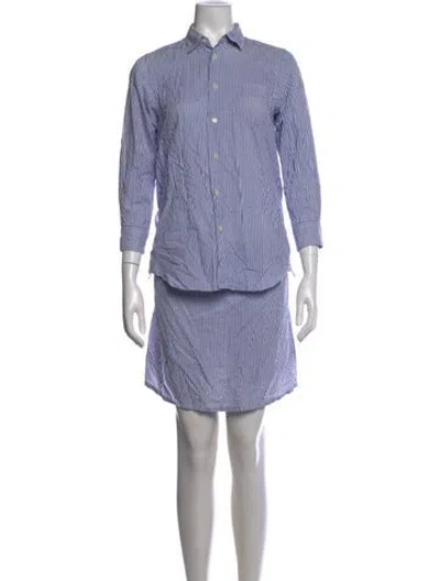 Pre-owned Junya Watanabe Striped Mini Dress In Multicolor