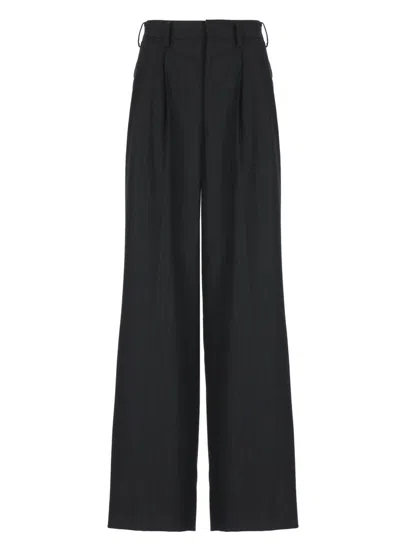 Junya Watanabe Elegant Women's Wool Trousers For Fw24 In Black