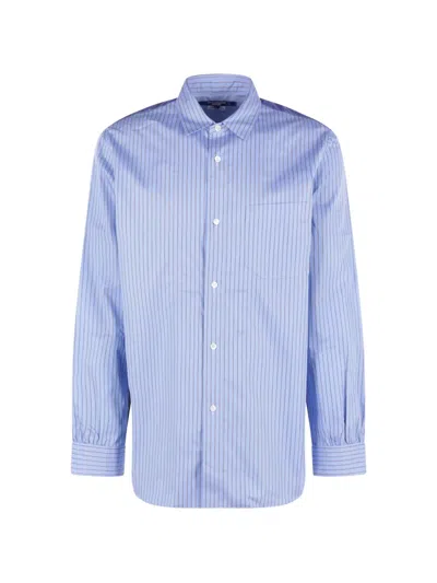 Junya Watanabe Striped Shirt In Blue