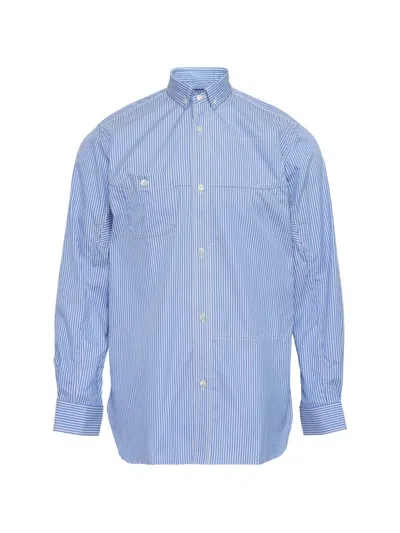 Junya Watanabe Long Sleeve Shirt In Blue