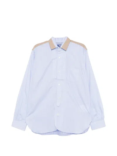 Junya Watanabe Striped Shirt In Blue