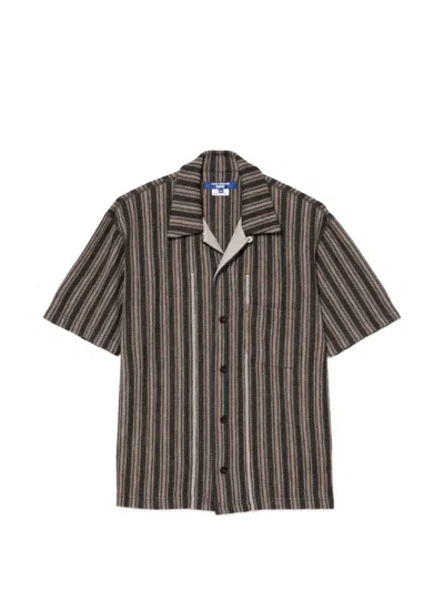 Junya Watanabe Striped Shirt In Brown