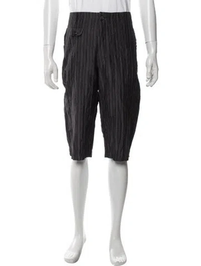 Pre-owned Junya Watanabe Striped Shorts In Blue