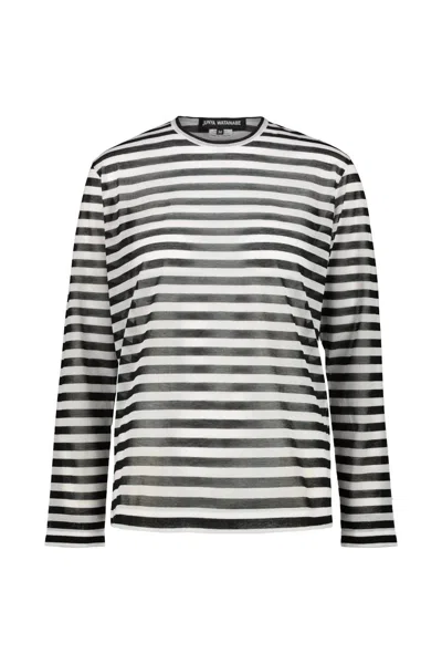 Junya Watanabe T-shirt Poly Stripes In Multicolour