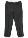 Junya Watanabe Striped Trousers In Grey