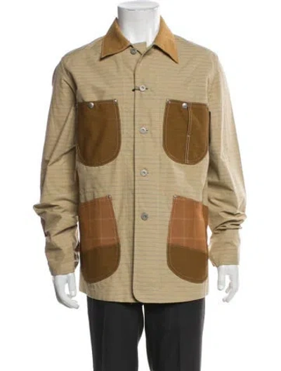 Pre-owned Junya Watanabe Striped Utility Jacket W/ Tags In Neutral