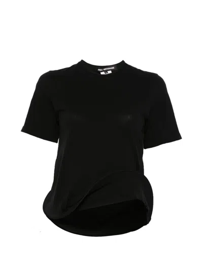 Junya Watanabe Structured-hem T-shirt In Black
