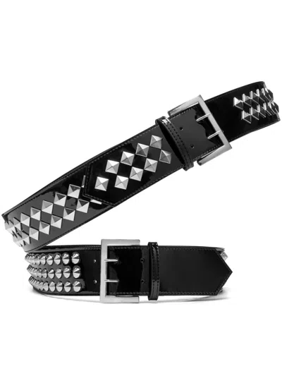 Junya Watanabe Studded Belt In Black