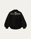 Junya Watanabe Spike Belt Wool Cardigan In Black