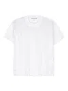 Junya Watanabe Lightweight Open-knit Crewneck Panelled T-shirt In White