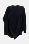 Junya Watanabe Asymmetrical Sweater In Black