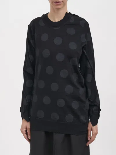 Junya Watanabe Long-sleeved Sweater In Black