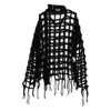 Junya Watanabe Open-knit Jumper In Black