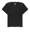 Junya Watanabe Women's Open-knit Crewneck T-shirt In Black