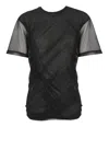 Junya Watanabe Irregular Hem T-shirt In Black