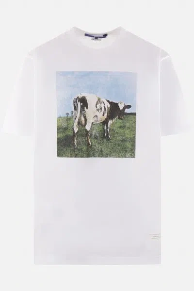 Junya Watanabe T-shirts And Polos In Wh X Wh/bk/bl/