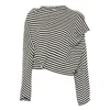 Junya Watanabe Striped Crop Sweater In Multi