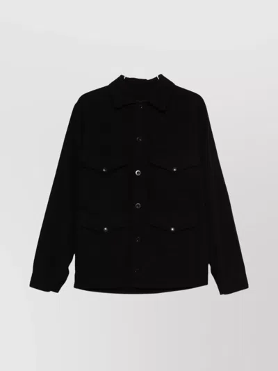 Junya Watanabe Tailored Blazer With Flap And Chest Pockets In Black