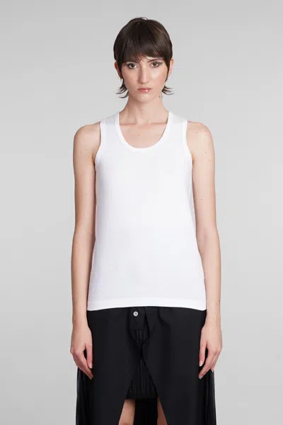 Junya Watanabe Tank Top In White Cotton