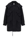 Junya Watanabe Men's Nylon Parka Coat In Black