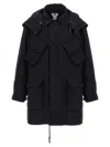 Junya Watanabe Men's Nylon Parka Coat In Black