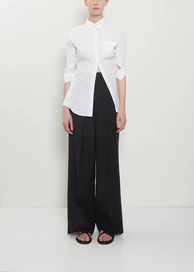 Junya Watanabe Technical Wool Pleated Pant In Multi