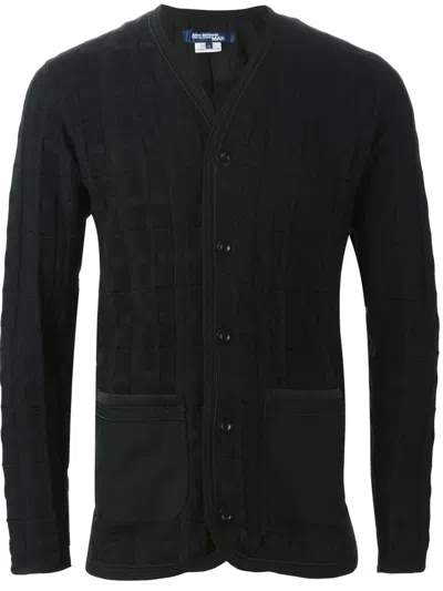 Junya Watanabe Textured Cardigan In Black