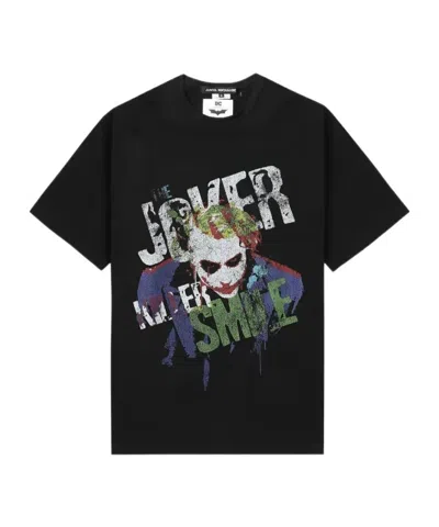 Junya Watanabe The Dark Knight Joker Cotton T-shirt In Black