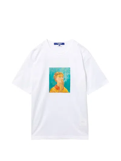 Junya Watanabe Tove Jansson Printed Tshirt In White