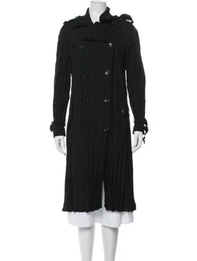 Pre-owned Junya Watanabe Trench Coat In Black