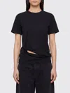 Junya Watanabe Sculptural Hem With Wire Structure T-shirt In Black