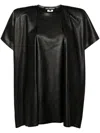 Junya Watanabe Tucked Cap Sleeve Top In Blue