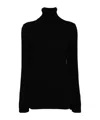 Junya Watanabe Ribbed Wool Turtle-neck Sweater In Black