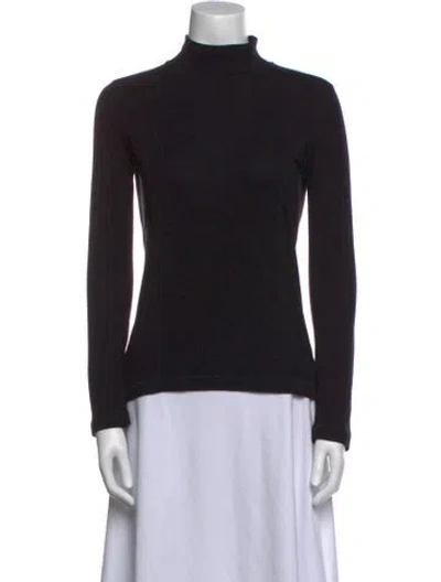 Pre-owned Junya Watanabe Turtleneck Long Sleeve Top In Purple