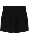 Junya Watanabe Tweed Shorts In Black