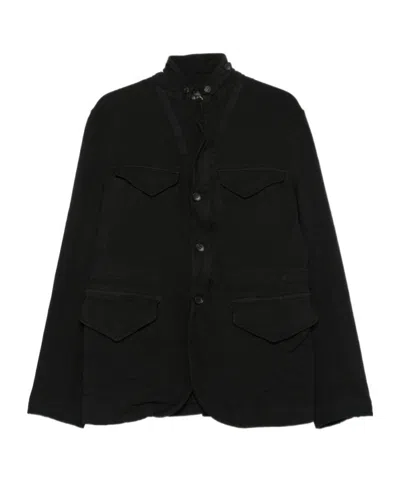 Junya Watanabe Button-up High-neck Jacket In Black
