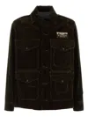 Junya Watanabe Cotton Urethane Flocky Denim Filson Jacket In Animal Print