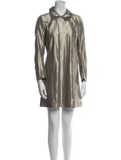 Pre-owned Junya Watanabe Vintage 1995 Metallic Mini Dress In Gold
