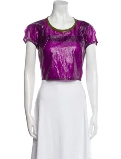 Pre-owned Junya Watanabe Vintage 1996 Crop Top In Purple