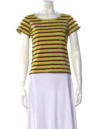 Pre-owned Junya Watanabe Vintage 2001 T-shirt In Yellow