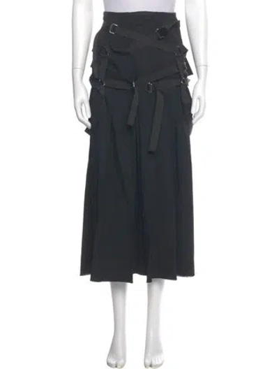 Pre-owned Junya Watanabe Vintage 2003 'parachute' Midi Length Skirt In Gray