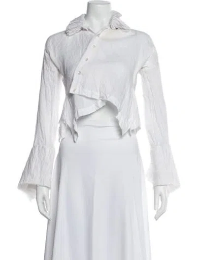 Pre-owned Junya Watanabe Vintage 2005 Crop Top In White