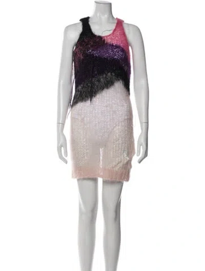 Pre-owned Junya Watanabe Vintage 2006 Mini Dress In Pink