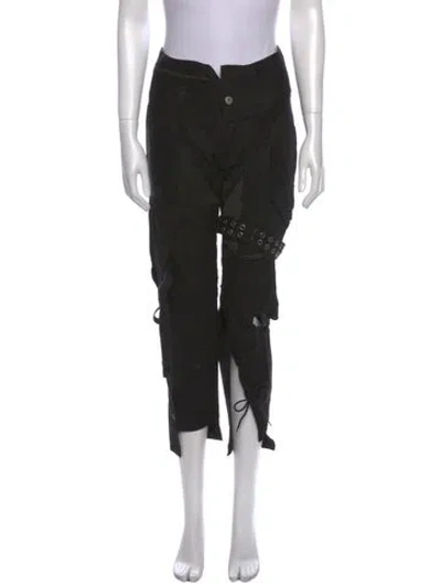 Pre-owned Junya Watanabe Vintage 2006 Straight Leg Pants In Black