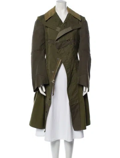Pre-owned Junya Watanabe Vintage 2006 Trench Coat In Green
