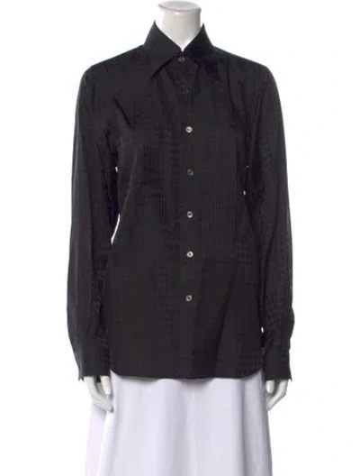 Pre-owned Junya Watanabe Vintage 2007 Button-up Top In Black