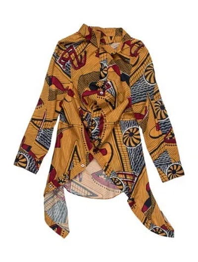 Pre-owned Junya Watanabe Vintage 2008 Button-up Top In Yellow